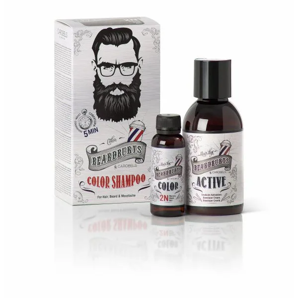 Beardburys Haar- und Bartfärbeshampoo - Schwarz