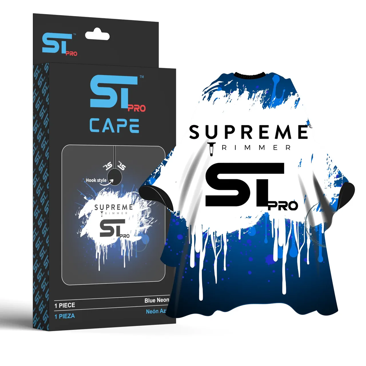 Friseurumhang STpro Blue Neon
