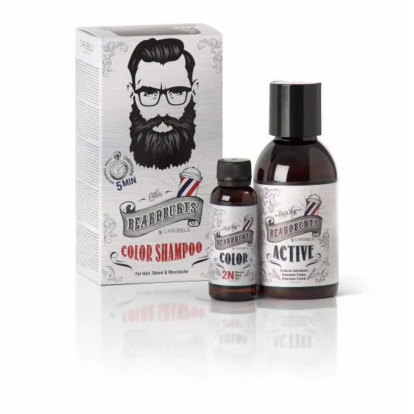 Beardburys Haar- und Bartfärbeshampoo - Schwarz - Bild 1
