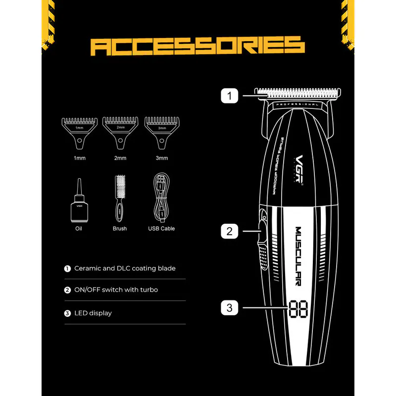 Trimmer VGR VOYAGER V-285T Muscular Series - Bild 6