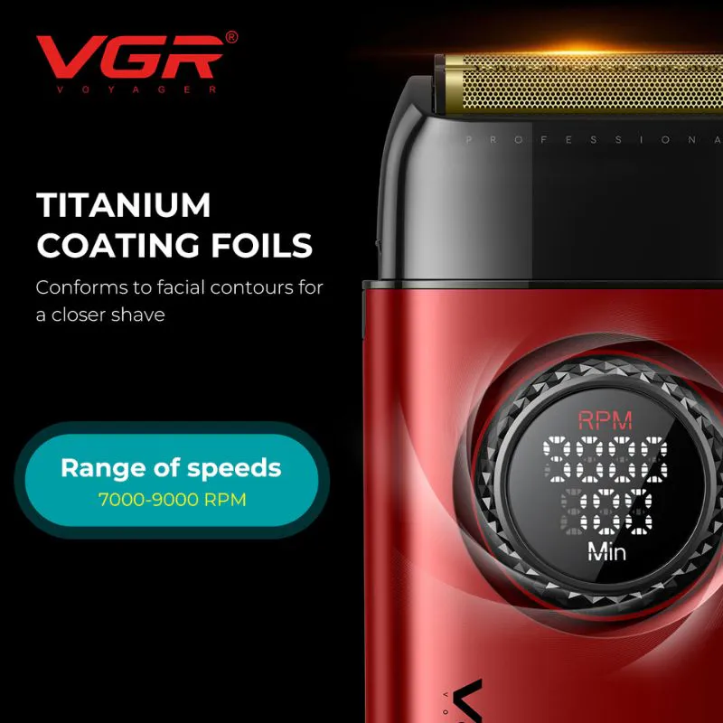 Haarschneideset VGR VOYAGER Stepless Pro 4in1 – rot - Bild 3