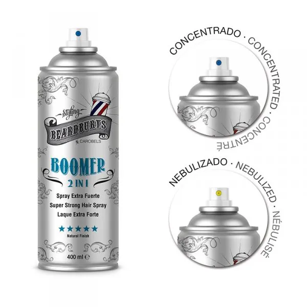 Beardburys Boomer 2in1 Fixierhaarspray 400 ml. - Bild 2