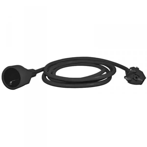 Verlängerungskabel - schwarz (3 m) - Bild 1